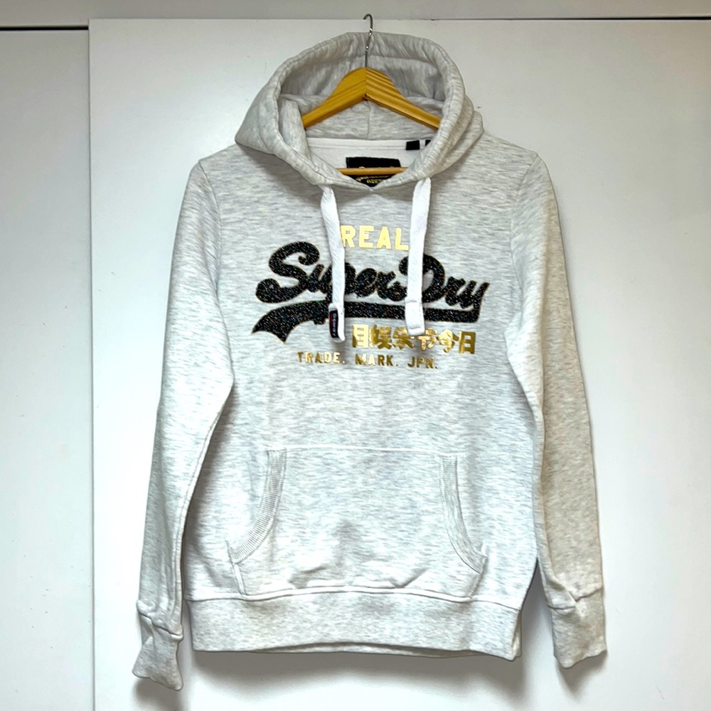 SUPERDRY SWEATSHIRT IN LIGHT GREY